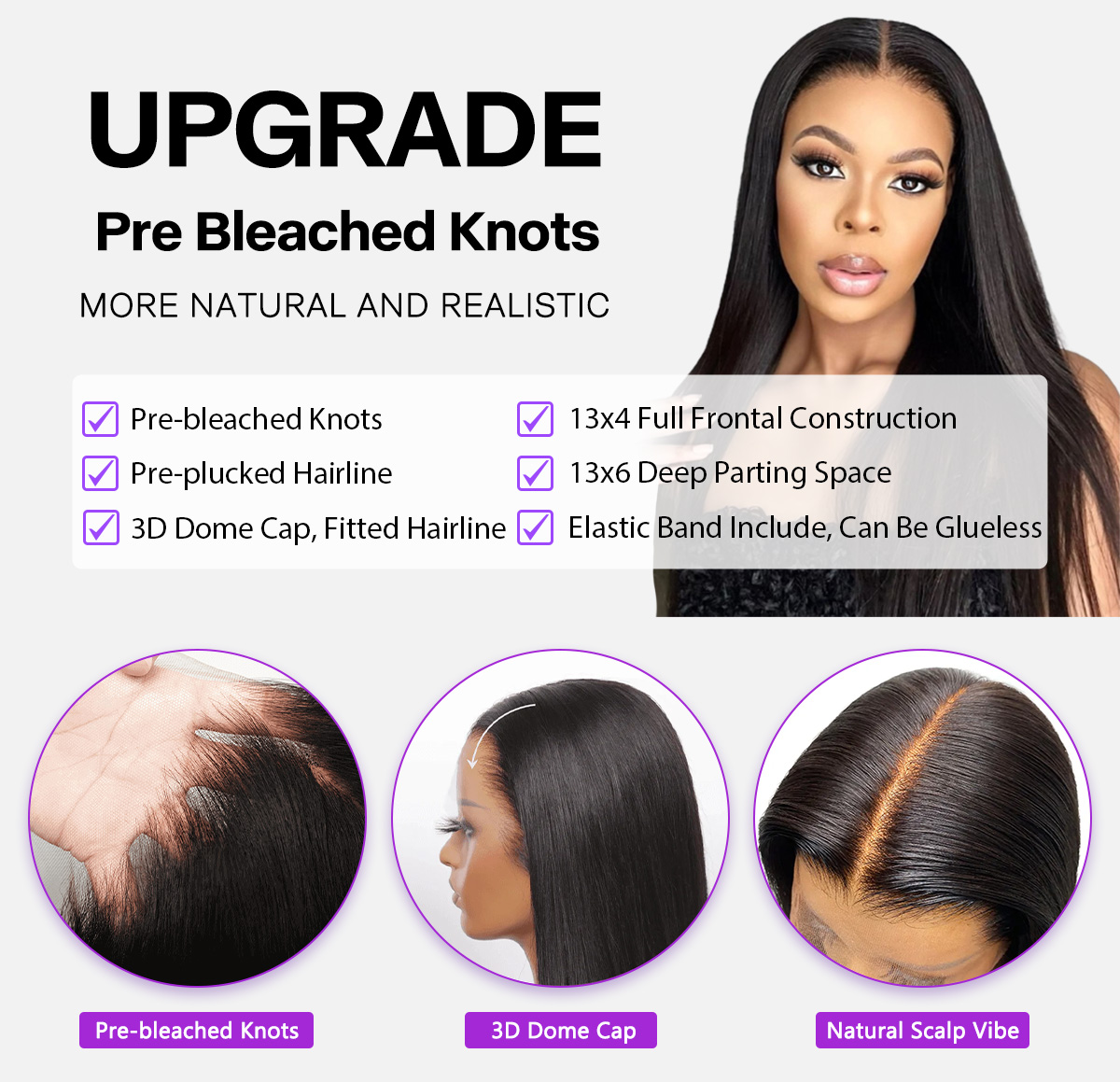 bleached knots details