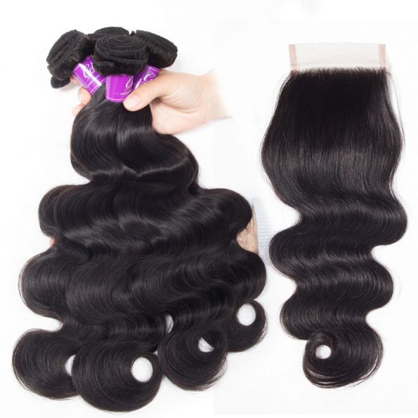 Body Wave 4 Bundles With Closure