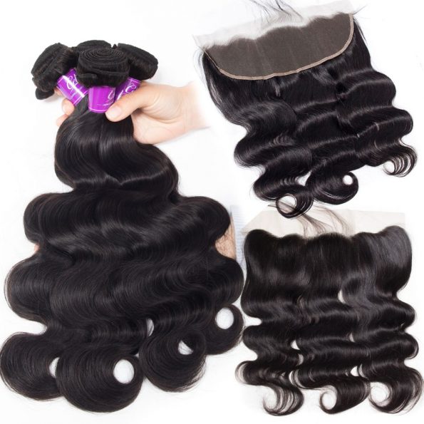 Body Wave 4 Bundles With Frontal