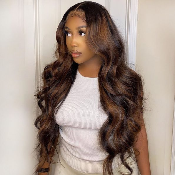 body wave highlight wig