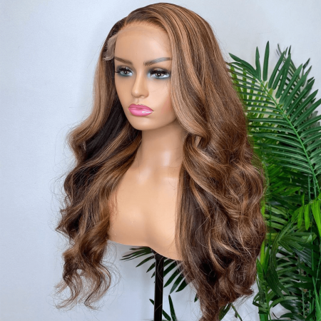 body wave honey blonde lace front wig (3)