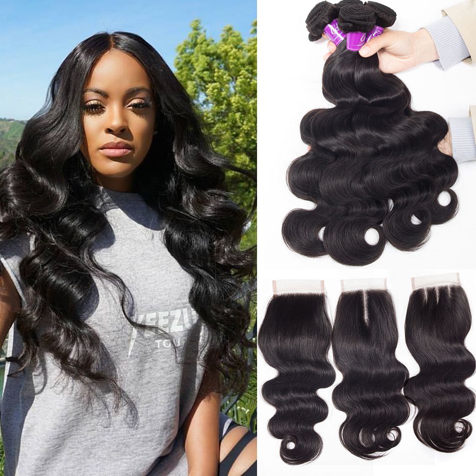 Malaysian Body Wave 4 Bundles With Closure | Celie Hair Malaysian Body Wave 4 Bundles With Closure | Celie Hair