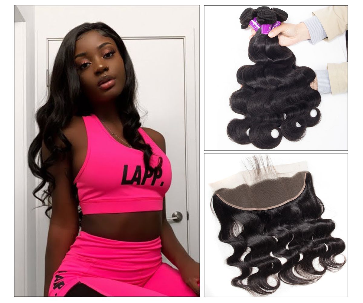 Body Wave 3 Bundles With Frontal