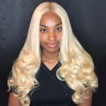 celie blonde hair body wave 4×4 lace wig