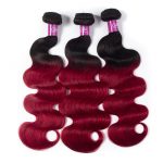 celie hair ombre body wave 1B red