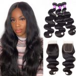 Body Wave Hair 3 Bundles With Closure