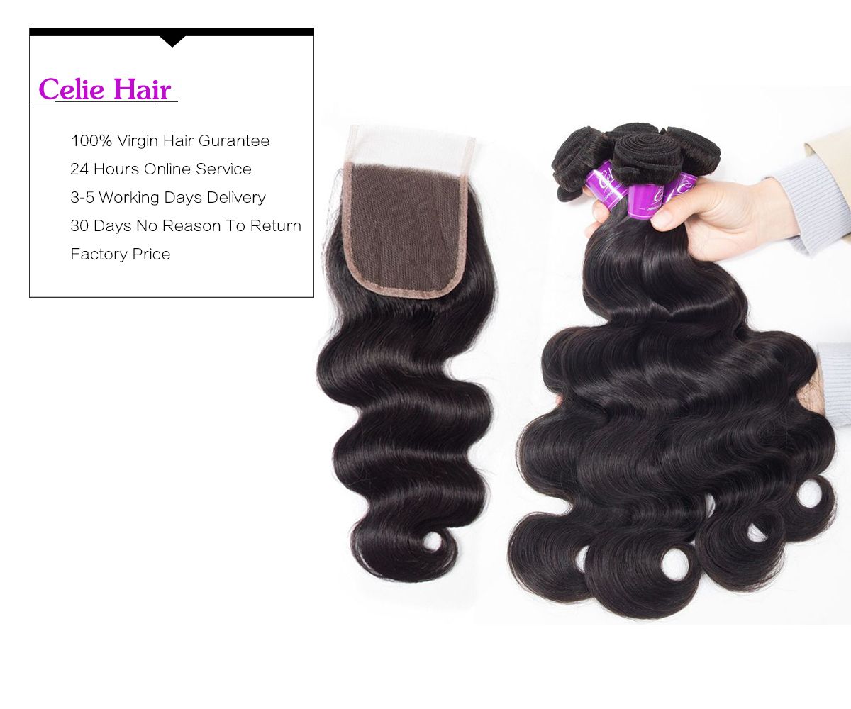 Body Wave Hair 3 Bundles With Closure