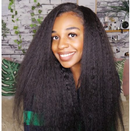 Kinky Straight 13x4 Lace Front Wig