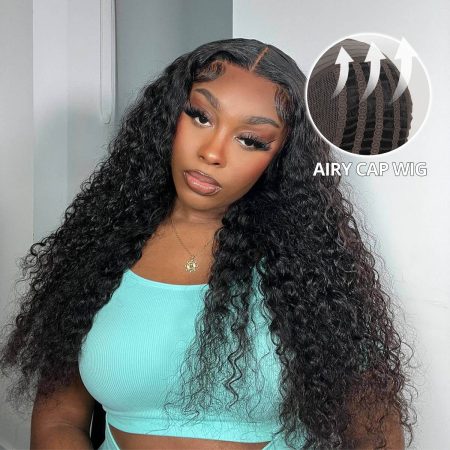 curly air cap wear go glueless wig