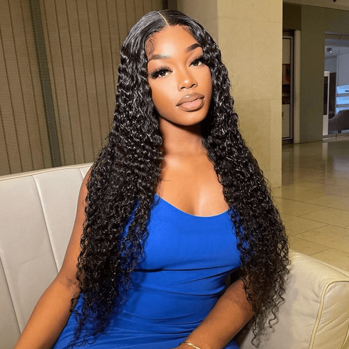 curly glueless lace closure wig (1)