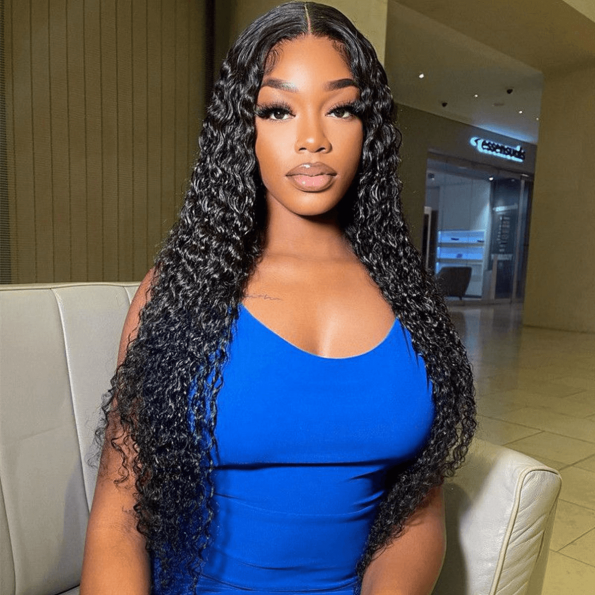 curly glueless lace closure wig (2)