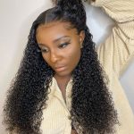 HD curly lace front wig