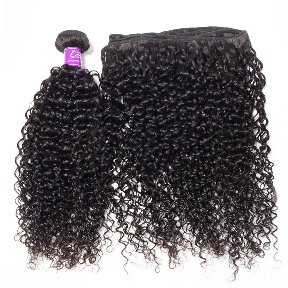 Curly Hair 4 Bundles With Closure