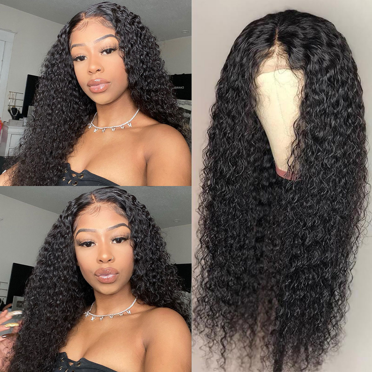 curly hair 4x4 lace wigs