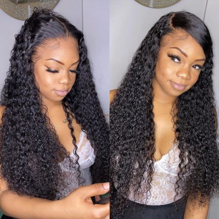 Curly Wave HD Lace Wigs Human Hair Wigs 13x4 HD Lace Front Wigs 180% Density