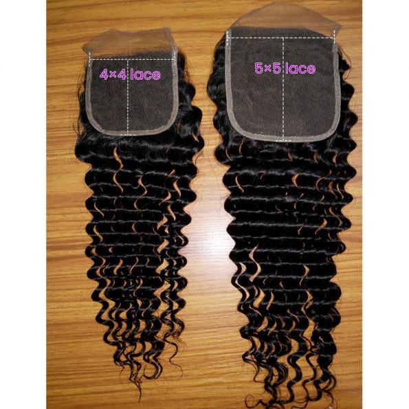 Brazilian Deep Wave 3 Bundles With 5×5 Closure