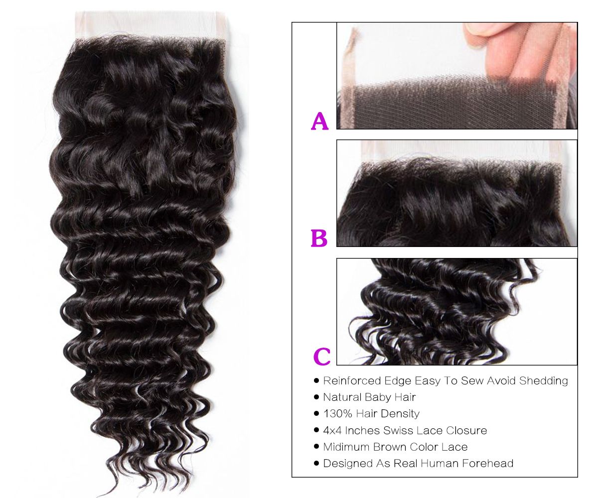 Deep Wave 4 Bundles With Closure