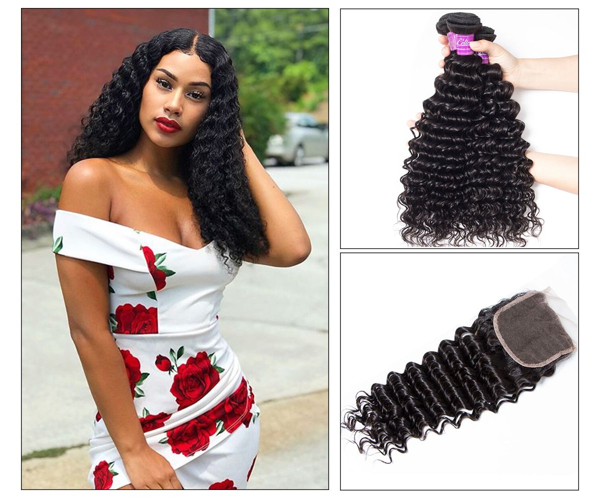 Deep Wave 4 Bundles With Closure