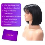 Full lace bob wig with bang