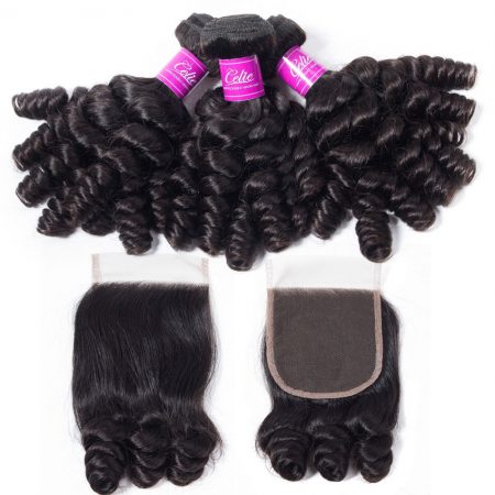 Brazilian Funmi Hair 3 Bundles With Closure