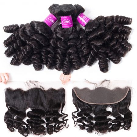 Funmi Hair 3 Bundles With Frontal