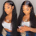 5×5 hd curly closure wig