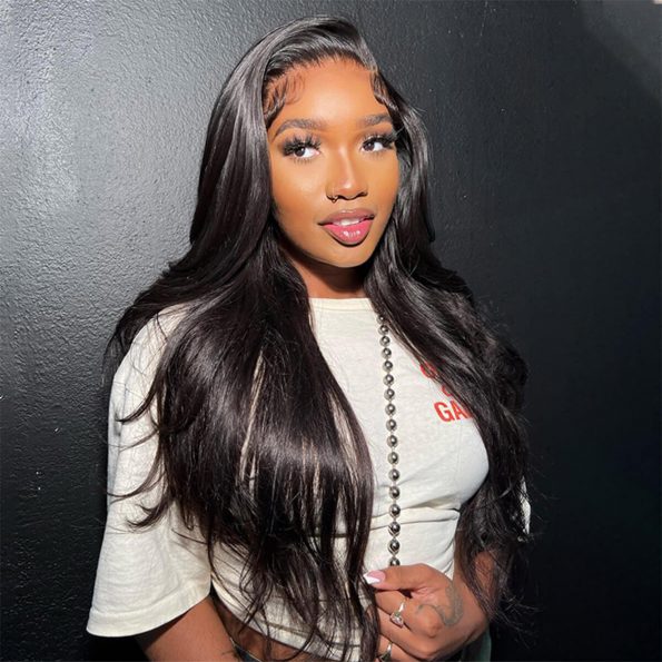 high density straight hd lace frontal wig (2)