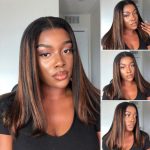 straight highlight wig