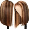 honey blonde bob wig (3)