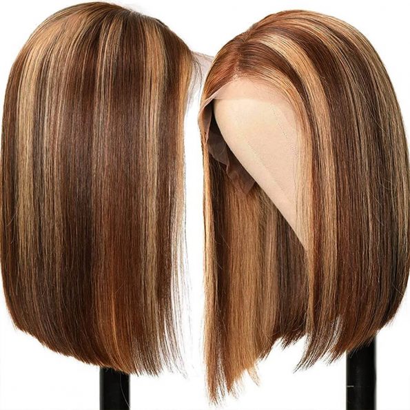 honey blonde bob wig (2)