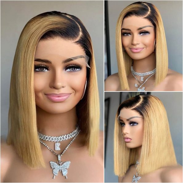 honey blonde lace front wig (2)
