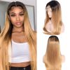 ombre straight lace front wig