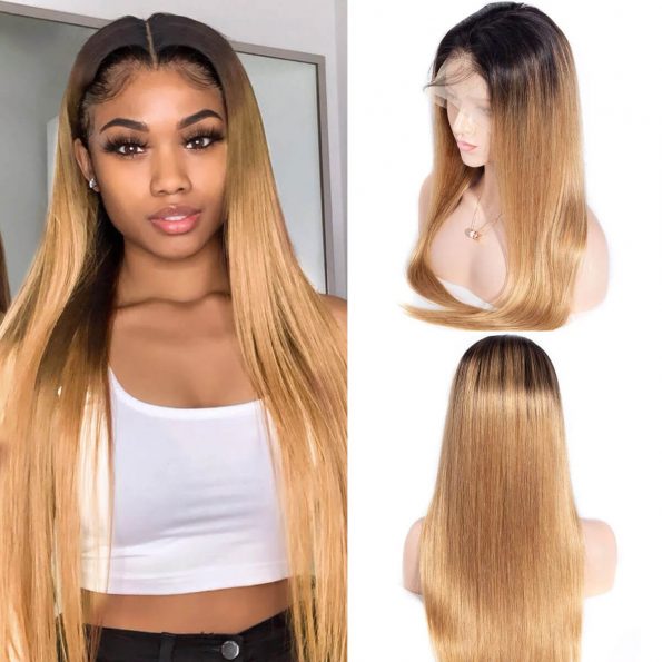 honey blonde wig