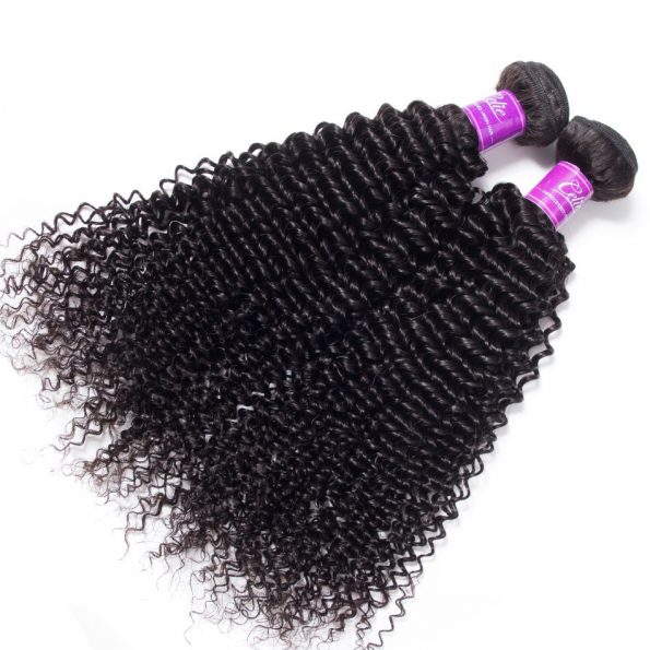 Kinky Curly 3 Bundles With Closure