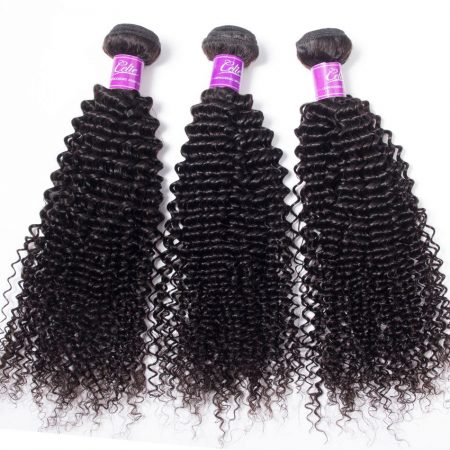 Kinky Curly 4 Bundles With Closure