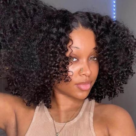 kinky curly bob wear go wig (1)