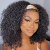 kinky curly headband wig human hair (1)