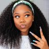 kinky curly headband wig human hair (1)