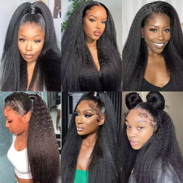 kinky straight 360 lace frontal wig (2)