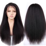 kinky straight lace front wig