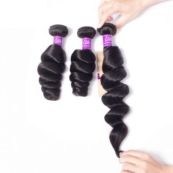 Loose Wave 3 Bundles With Frontal