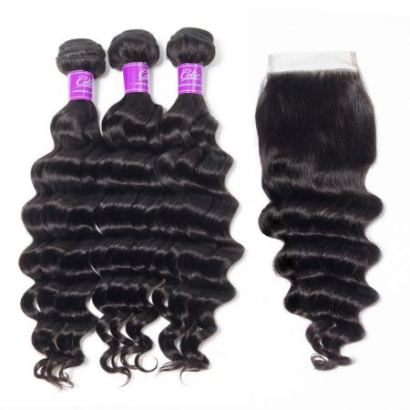 Loose Deep Wave 3 Bundles With Closure