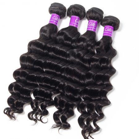 Loose Deep wave Hair 4 Bundles With 6x6 Lace Closure