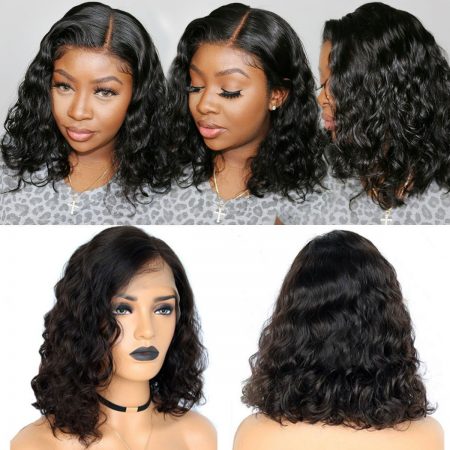 loose deep bob 13x4 lace front wig