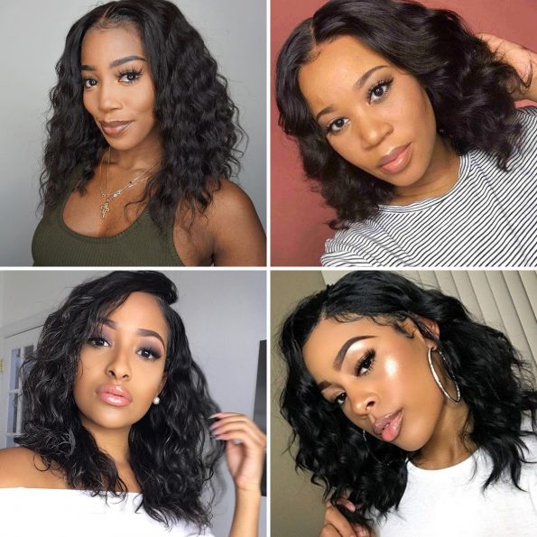 loose deep bob 13×4 lace front wig