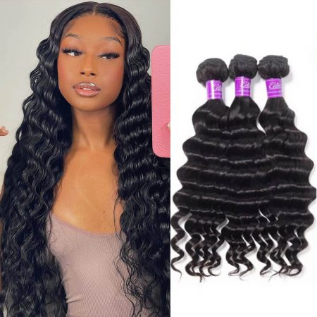 loose deep wave hair bundles