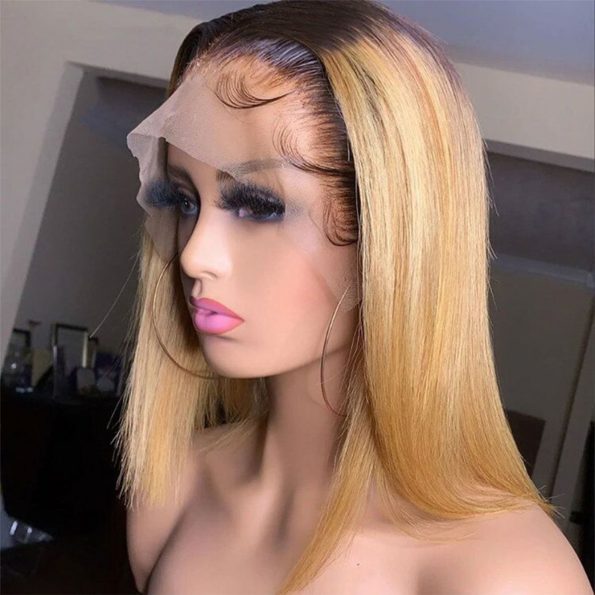 straight Hair 1B/27 bob wig