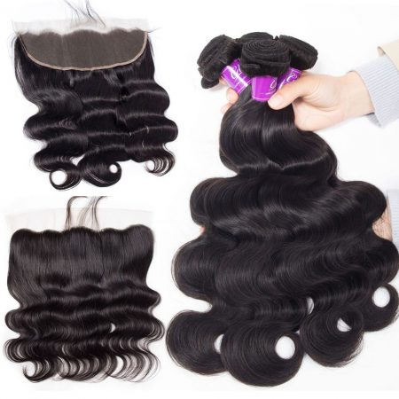 Body Wave 4 Bundles With Frontal