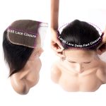 Deep wave Hair 3 Bundles With 6×6 Lace Closure