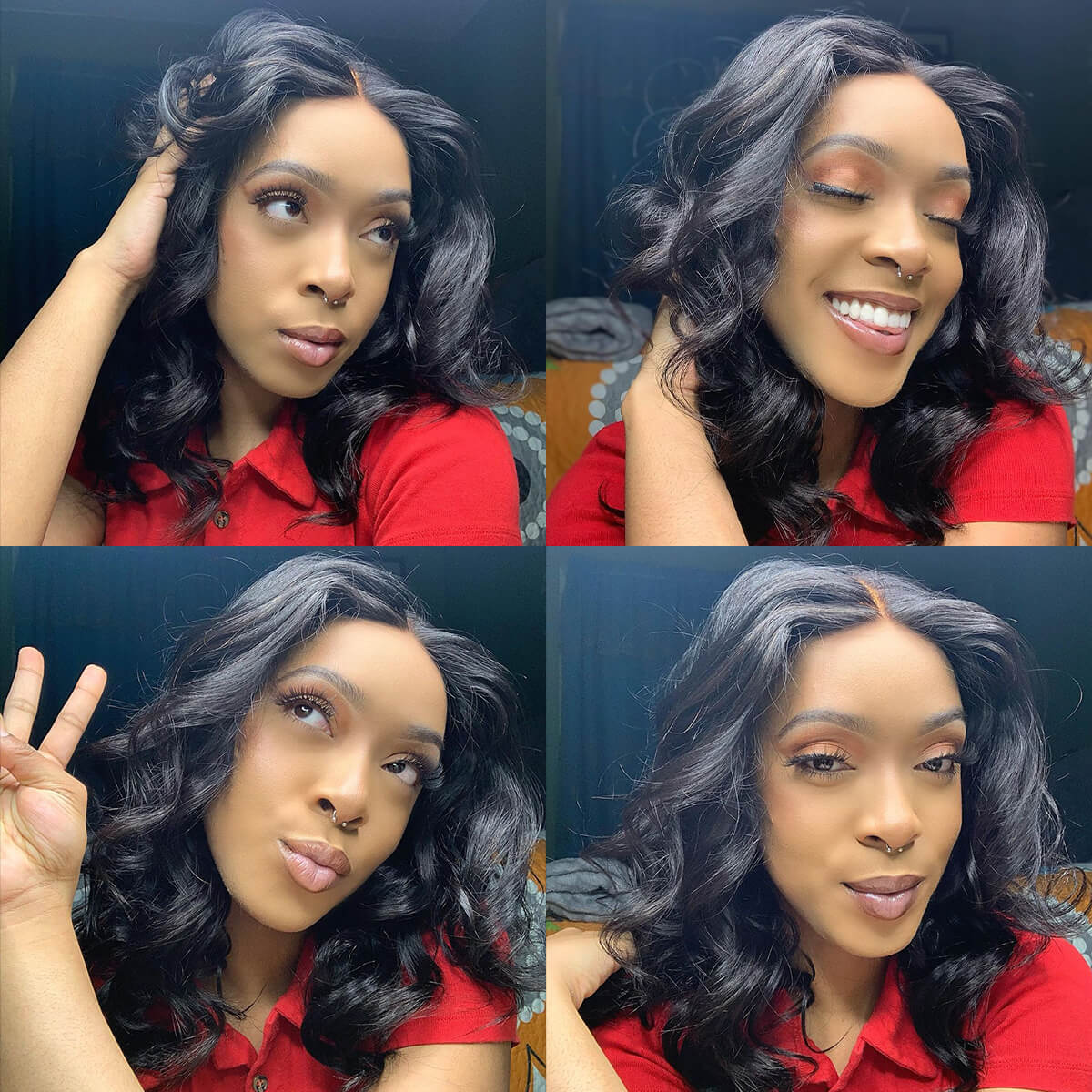 short cut wavy wave hair